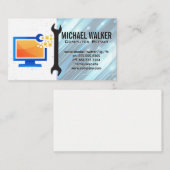 Computer Repair Modern | Technician Wrench 名刺 (正面/裏面)