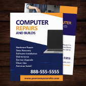 Computer Repairs and Maintenance Flyer Template チラシ