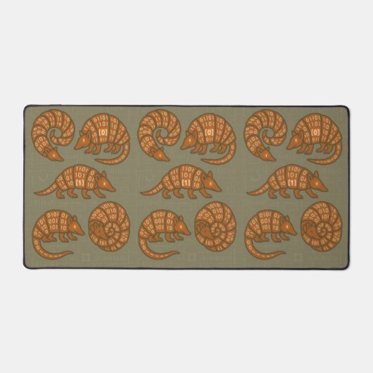 Computer Science Data Structures Armadillo デスクマット (正面)