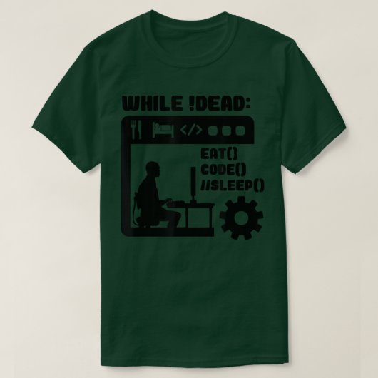 Computer Science Eat Code Sleep for Programmer and Tシャツ (デザイン正面)