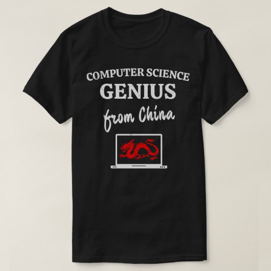 Computer Science Genius (中国管理者) Tシャツ (デザイン正面)