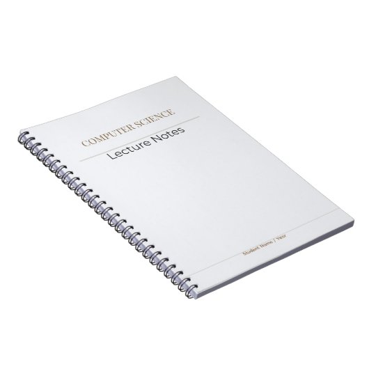 Computer Science Notebook – Minimal Academic Editi ノートブック (右側)