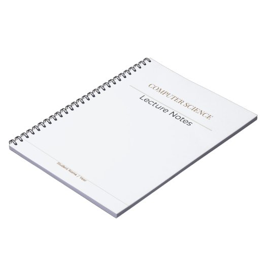 Computer Science Notebook – Minimal Academic Editi ノートブック (左側)