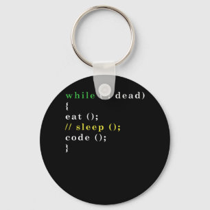 Computer Science Python Programmer Eat Code Sleep キーホルダー