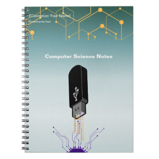 Computer Science Spiral Photo Notebook ノートブック