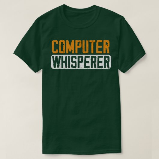 Computer Science Whisperer Funny Coding Programmer Tシャツ (デザイン正面)