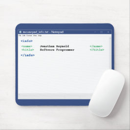Computer Scientist Notepad Coder Format Programmer マウスパッド