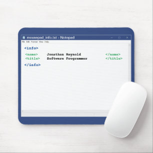 Computer Scientist Notepad Coder Format Programmer マウスパッド