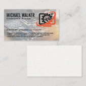 Computer Techの修復ロゴ |技術者の作業 名刺 (正面/裏面)