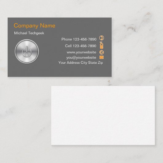 Computer Techの名刺 名刺 (正面/裏面)