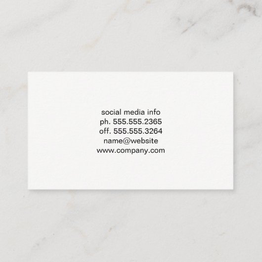 Computer Techデジタルロゴ | 電子機器 名刺 (裏面)