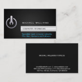 COMPUTER TECHNICIAN 名刺 (正面/裏面)