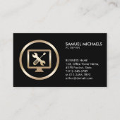 Computer Tools Icon PC Repair Business Card 名刺 (正面)
