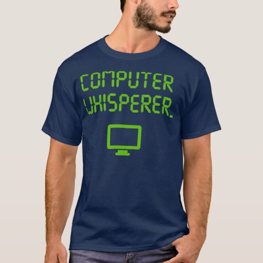 Computer Whispeer Shirt Techサポートおたく Tシャツ (正面)