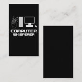 Computer Whisperer Gamer IT おもしろい Admin Programmer 名刺 (正面/裏面)