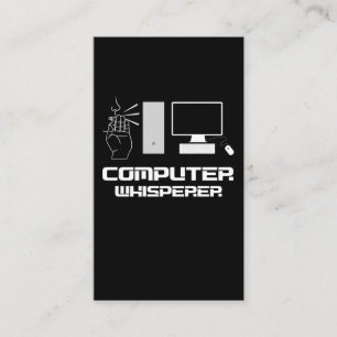 Computer Whisperer Gamer IT おもしろい Admin Programmer 名刺