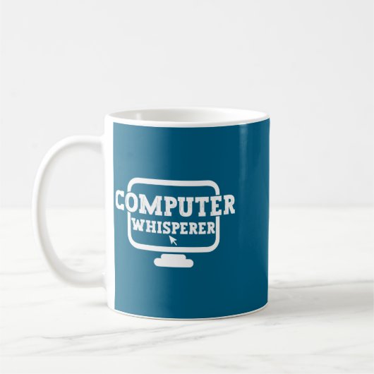 Computer Whisperer Tech Suprt Nerds Geek Funny N コーヒーマグカップ (左)