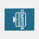 Computer Whisperer Tech Suprt Nerds Geek Funny N  フリースブランケット (正面(横))