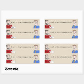 Computering.ioロゴスタンプ 長方形シール (シート)