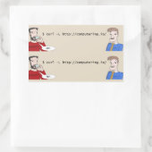 Computering.ioロゴスタンプ 長方形シール (バッグ)