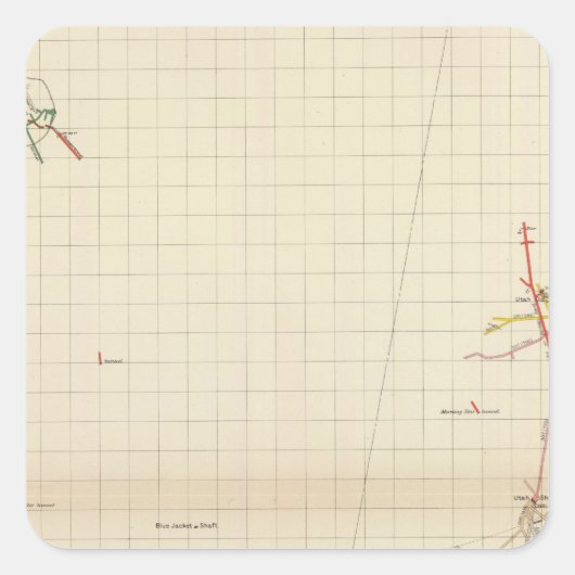 Comstock鉱山マップ番号I スクエアシール (正面)