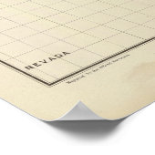 Comstock鉱山マップ番号I ポスター (角)