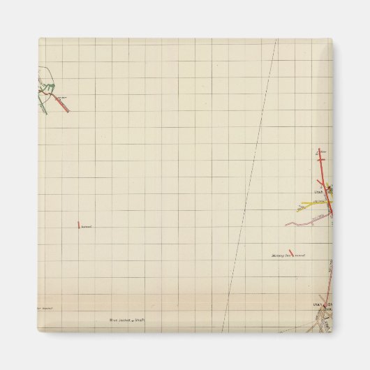 Comstock鉱山マップ番号I マグネット (正面)