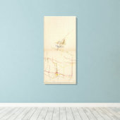 Comstock鉱山マップ番号II キャンバスプリント (インサイチュ (ウッドフロア))