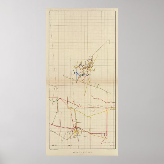 Comstock鉱山マップ番号II ポスター (正面)