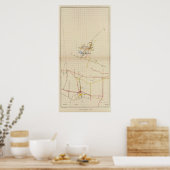 Comstock鉱山マップ番号II ポスター (キッチン)