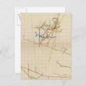 Comstock鉱山マップ番号II ポストカード (正面/裏面)