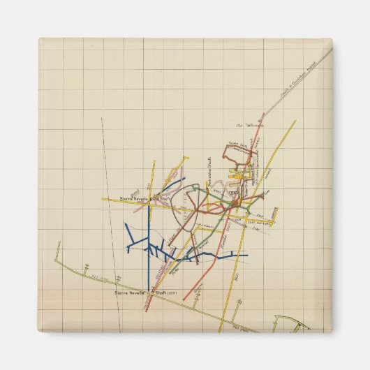 Comstock鉱山マップ番号II マグネット (正面)