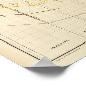 Comstock鉱山マップ番号V ポスター (角)