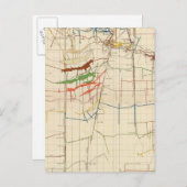 Comstock鉱山マップ番号VI ポストカード (正面/裏面)