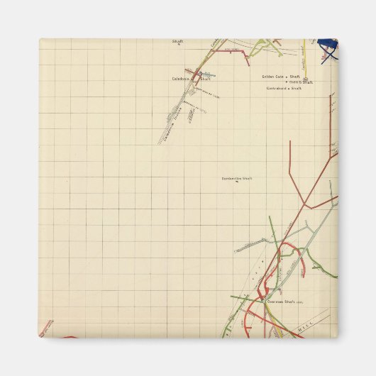 Comstock鉱山マップ番号VII マグネット (正面)