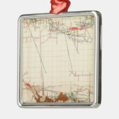 Comstock鉱山地図第III メタルオーナメント (左)