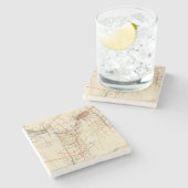 Comstock鉱山地図第IV ストーンコースター (横)