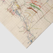 Comstock鉱山地図第VI 薄葉紙 (詳細)