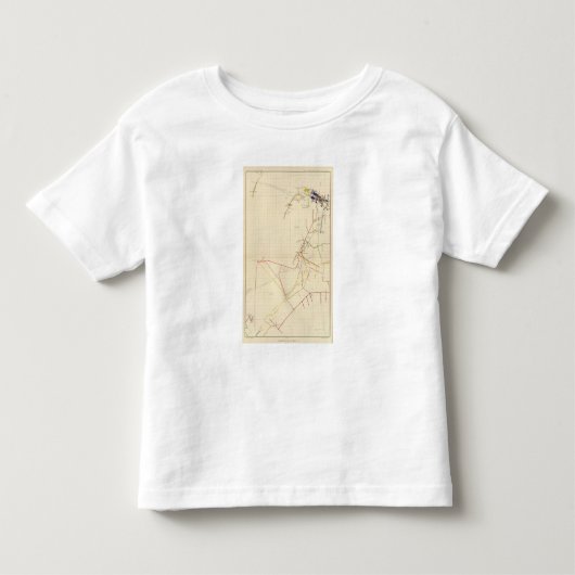 Comstock鉱山地図第VII トドラーTシャツ (正面)