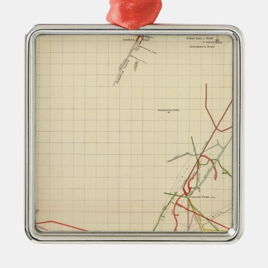 Comstock鉱山地図第VII メタルオーナメント (正面)