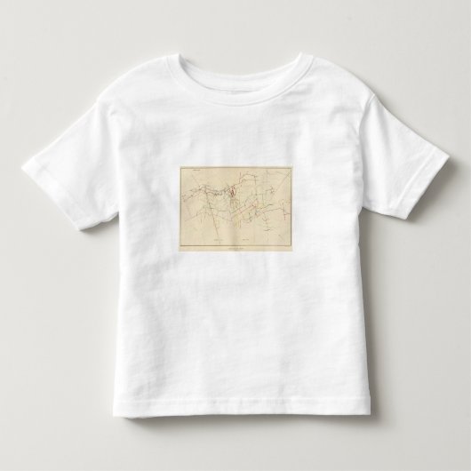 Comstock鉱山地図第VIII トドラーTシャツ (正面)