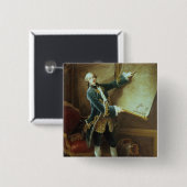 Comte de Vaudreuil 1758年 缶バッジ (正面&裏面)