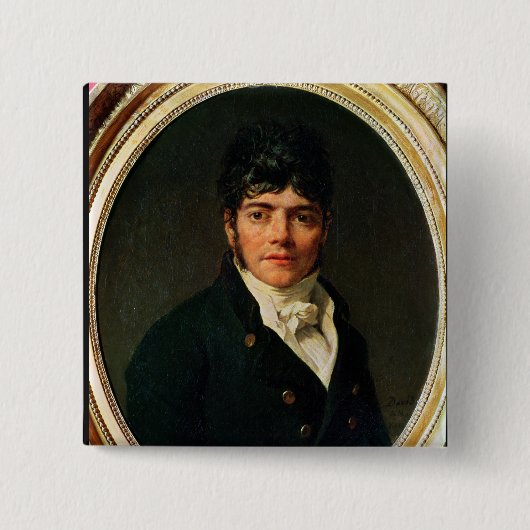 Comte Esteve 1804年の円形浮彫りのポートレート 缶バッジ (正面)