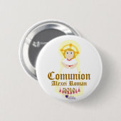 "Comunion"ボタンはカスタマイズ 缶バッジ (正面&裏面)