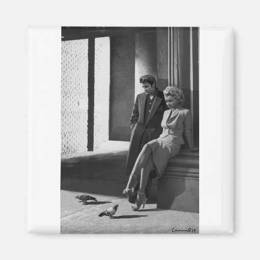 CON19BWD1羽の鳥.tif マグネット (正面)