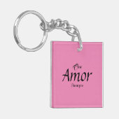 Con Amor、Siempreアクリル酸キーチェーン キーホルダー (正面左)