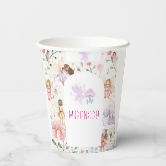 con diseño de hadas personalizado 紙コップ (裏面)