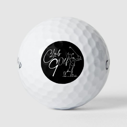 con el golfista gracioso ゴルフボール (正面)
