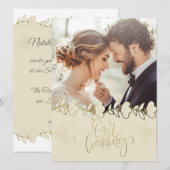  con foto personalizada 招待状 (正面/裏面)