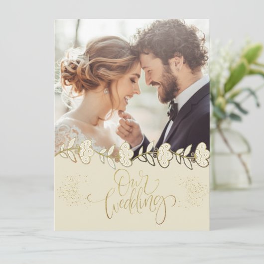  con foto personalizada 招待状 (スタンド正面)